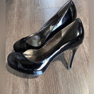 Marc Fisher Black Stiletto Heels Classic Patent size 8